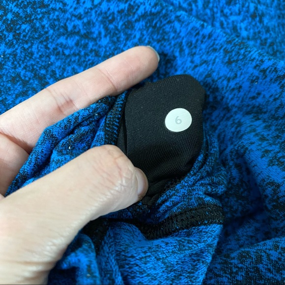 LULULEMON shocking blue Spray Jacquard High Times pant leggings 6 - Picture 9 of 10